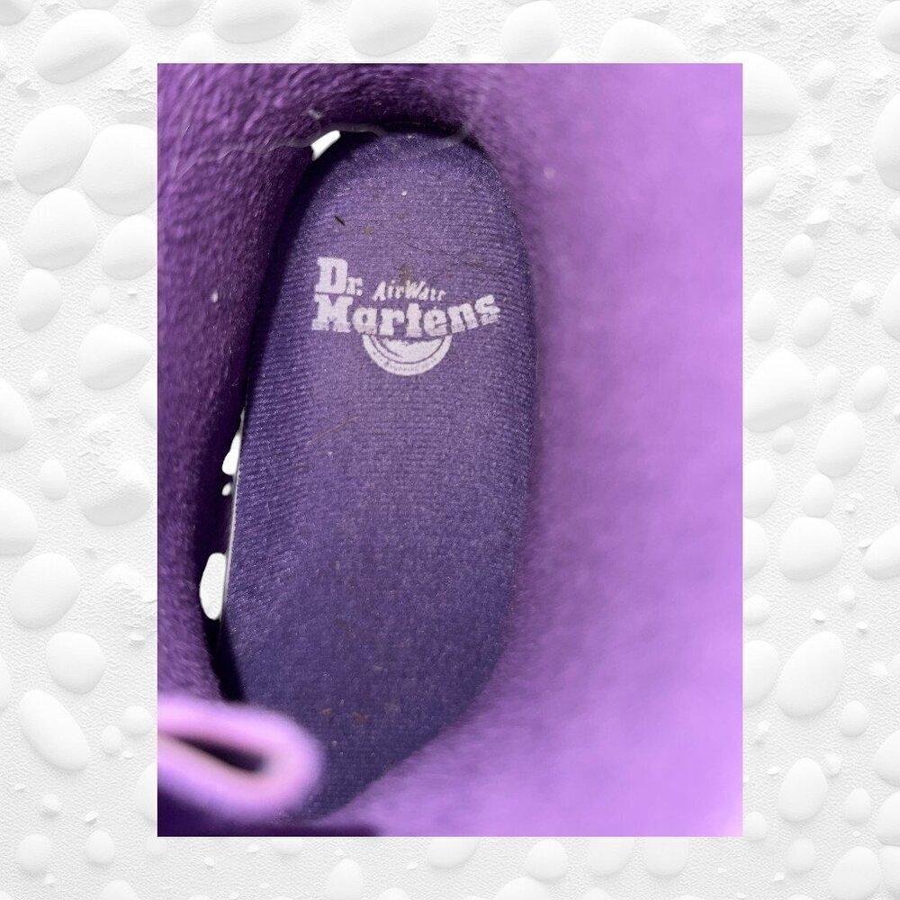 Dr. Martens DRENCH Wellington Wellies - Purple Rubber Boots – Size 8 - Picture 11 of 12